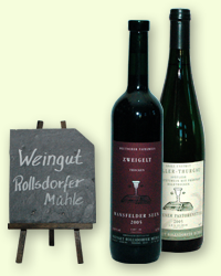 Weinsortiment Weingut Rollsdorfer M&uuml;hle