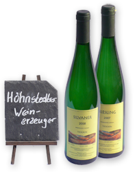 Weinsortiment des H&ouml;hnstedter Weinerzeugers